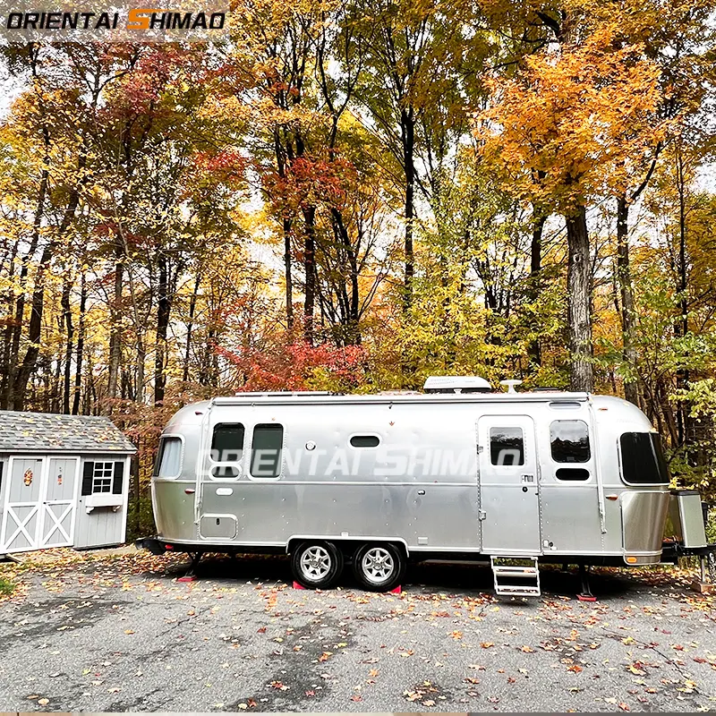 مقطورة صينية متطورة للمنزل والقافلة مجهزة بالكامل مقطورة RV للبيع airstream