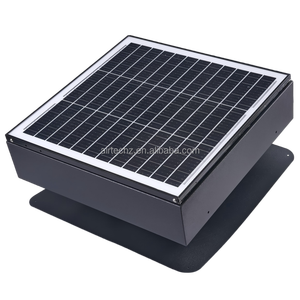 พัดลมระบายอากาศบนหลังคาโซลาร์เซลล์ 12v Dc 50w กันน้ำ สำหรับใช้งานกลางแจ้ง พร้อมแผงโซลาร์เซลล์ สำหรับบ้าน โกดัง โรงงาน - Product Image 4