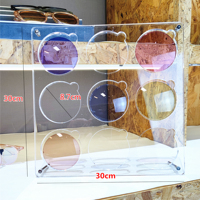 Support d'affichage pour lunettes de myopie en acrylique, organisateur transparent pour lunettes de soleil, cadre pour lunettes, support pour lunettes pour magasin de lunettes