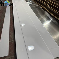 Vente flash - Panneau de plafond imperméable au Liban - Plafond en PVC - 4000*300*8 mm - Blanc