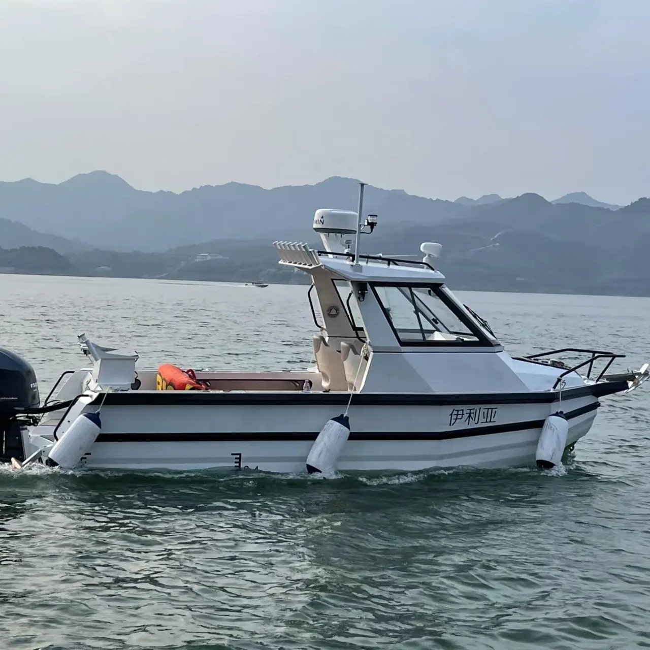 21ft 6,5 m voll geschweißtes Hochgeschwindigkeits-Offshore-Kreuzfahrt yacht Leisure Speed Cabin Boat Aluminium-Fischerboot