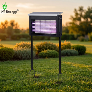 Piège à insectes solaire LED d'extérieur avec détection radar, étanche IP65, lumière UV-A, garantie 1 an, pour jardin <span class=keywords><strong>et</strong></span> terrasse, anti-<span class=keywords><strong>moustiques</strong></span> - Product Image 3