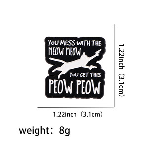 Girl Power Metall-Pins mit englischen Buchstaben, Positives Zitat, Zinklegierung Anstecknadeln, Feministischer Soft-Emaille-Pin - Product Image 3