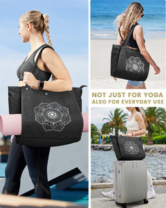 Muestra Gratis, Bolsa Deportiva de Gran Capacidad para Mujer, con Separación para Seco y Húmedo, Bolsa de Viaje Corta, Ligera, para Natación y Yoga - Product Image 6