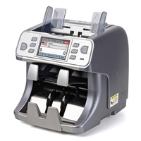Compteuse de billets non-stop avec poche de rejet, trieuse de billets de qualité bancaire à double CIS pour plus de 140 devises, trieuse 208C