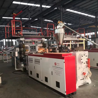 Ligne de production de machines extrudeuses pour la fabrication de feuilles de marbre artificiel en PVC, haute qualité et faible coût, PVC imperméable
