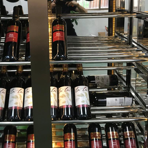 Réfrigérateur à vin électrique personnalisé en acier inoxydable SUS304, refroidisseur, cave à vin, contrôle de température à deux zones, éclairage LED, stockage - Product Image 4