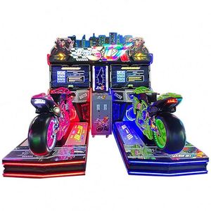 เครื่องเกมแข่งรถมอเตอร์ไซค์แบบสองผู้เล่นขนาดใหญ่ รุ่น NINIX 7589 ใช้เหรียญ 110/220V สำหรับเด็กอายุ 8 ปีขึ้นไป - Product Image 1