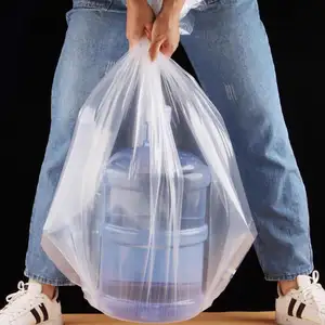 Fabrika kaynağı şeffaf sert kare çanta Pe plastik kare alt çanta