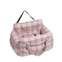 Coussin de voyage pour chien et chat en polyester respirant, pliable, lavable en machine, anti-adhérent aux poils, toutes saisons