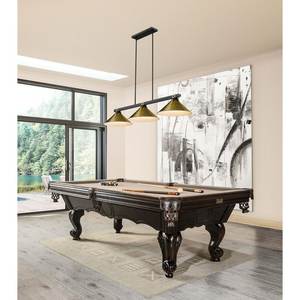 Luminaire suspendu pour salle de jeux de billard avec abat-jour en laiton LED, lumières de billard pour salles de jeux, clubs, tables de billard, éclairage de table de snooker - Product Image 2