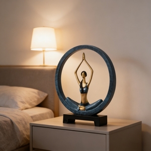 Figura de Resina de Mujer Bailando Yoga, Diseño Minimalista, Decoración para el Hogar, para Dormitorio, Sala de Estar, Entrada, Regalos de Cumpleaños/Boda - Product Image 4