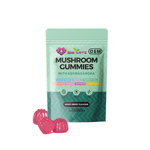Gummies de qualité professionnelle à l'extrait de champignon Crinière de <span class=keywords><strong>lion</strong></span> de Chine, 60 pièces, véganes, pour <span class=keywords><strong>le</strong></span> renforcement immunitaire, vente en gros - Product Image 1