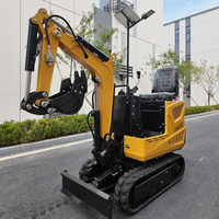 Petite pelleteuse CE EPA de taille compacte Mini pelle à chenilles Mini pelle à chenilles 0.6 tonnes Excavatrices domestiques d'occasion
