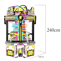 Machine à griffes Nailong IP 4 joueurs avec système anglais, jeu d'arcade pour enfants, jeu de récompenses, en métal, garantie 1 an