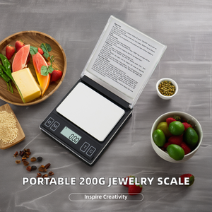 Timbangan perhiasan Digital saku berlian emas Mini, neraca perhiasan Digital saku berlian emas Mini portabel 200/0, 1g akurasi tinggi, kotak CD 0.01g, Digital bertenaga baterai - Product Image 5