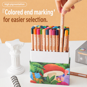 Juego de 24 Lápices de Colores Triangulares Grandes, Lápices de Calidad Artística para Estudiantes con Sacapuntas Dedicado, Logotipo Personalizado, Venta al Por Mayor en Stock - Product Image 5