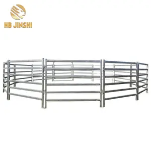 cheap steel cattle corral metal fencing horse sheep yard oval rail panels australia new zealand for sale