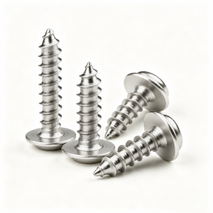 Vis autotaraudeuses à tête cylindrique DIN 968 en acier inoxydable personnalisées, vis à collier Phillips Pozi - Product Image 1