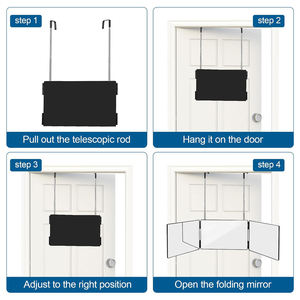 <span class=keywords><strong>Miroir</strong></span> <span class=keywords><strong>de</strong></span> maquillage et <span class=keywords><strong>de</strong></span> rasage portable CF à hauteur réglable 360 °   <span class=keywords><strong>Miroir</strong></span> <span class=keywords><strong>de</strong></span> coiffure pliable pour <span class=keywords><strong>salle</strong></span> <span class=keywords><strong>de</strong></span> <span class=keywords><strong>bain</strong></span> et voyage - Product Image 5