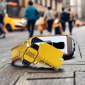 Porpiu G9 siêu Max vàng thông minh đồng hồ S9 điện thoại qua biên giới ultra9 Bộ IPS hoạt động IPS hiển thị lịch trả lời cuộc gọi email IP67 - Product Image 4