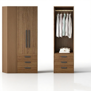 Armadio Guardaroba in Legno <span class=keywords><strong>per</strong></span> Vestiti Personalizzato in Stile Moderno Armadi Portatili <span class=keywords><strong>per</strong></span> Camera da Letto Mobili <span class=keywords><strong>per</strong></span> <span class=keywords><strong>la</strong></span> <span class=keywords><strong>Casa</strong></span> - Product Image 6