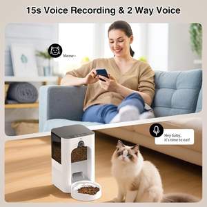 APP Control Distributeur d'aliments secs chronométré 5L Mangeoire pour animaux de compagnie Mangeoire intelligente et automatique pour chats et chiens avec caméra laser 1080P - Product Image 5