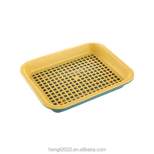 YHYP Platos para Mascotas con Diseño Moderno y Lujoso, Ecológicos, con Incrustaciones Doradas, con Forma de Conejo, Platos Grandes de Plástico para Conejos <span class=keywords><strong>Totoro</strong></span> y Otras Mascotas - Product Image 1