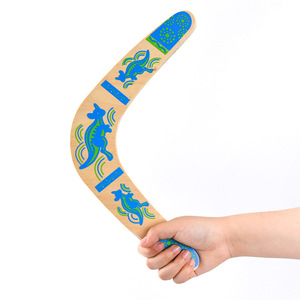 Venta al por mayor de fábrica <span class=keywords><strong>Boomerang</strong></span> Toy para niños Australia estilo hecho a mano de madera auténtico <span class=keywords><strong>Boomerang</strong></span> en forma de V que regresa - Product Image 1