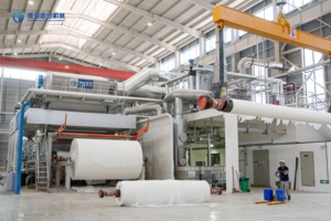 Máy sản xuất giấy vệ sinh Crescent 2850 3550 để sản xuất giấy vệ sinh với nhiều trọng lượng giấy khác nhau, sử dụng động cơ hộp số và các bộ phận cốt lõi. - Product Image 6