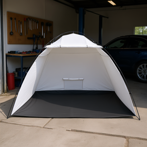 Tente de peinture Oxford 120x120x75 pouces avec écran de sol intégré pour l'entretien automobile et l'utilisation en cabine de peinture - Product Image 2