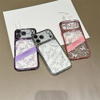 Étui de téléphone Lichicase de luxe avec cadre électro-plaqué, motif papillon et fleurs, pour Honor 600 600 Pro Play 60A, coque arrière transparente