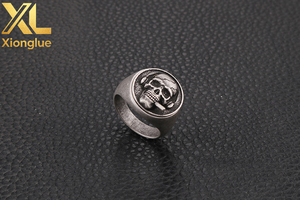 Retro Statement Hip-hop Titanium Steel Stainless Steel Pirate <b>Skull</b> <b>Ring</b> for Men - Product Image 5