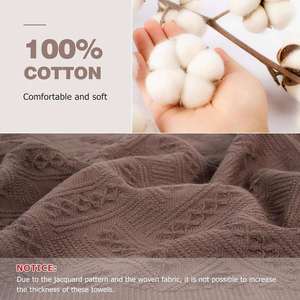 Jacquard Cotton Hand Face <b>Towels</b> Soft Absorbent With Fringe Trim for Bathroom Home and <b>Guest</b> Room - Product Image 4