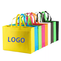 Sac de courses réutilisable en non-tissé écologique, personnalisable en taille et couleur, avec bandoulière promotionnelle colorée – Vente en gros