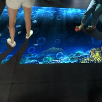 Équipement de projection laser interactif WEDIDIT avec boîtier métallique, jeu de danse au sol 75 pouces, latence <30ms, multi-touch 100 points, 1 pixel