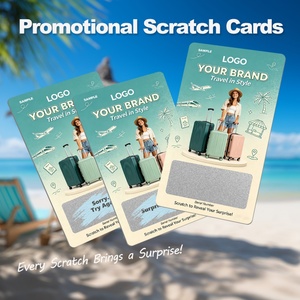 Cartes à gratter numériques offset personnalisées avec logo, format voyage, pour cartes de visite, concours à gros prix, et coupons de réduction en gros - Product Image 3