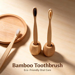 Cepillo de Dientes de Bambú con Carbón Natural, Ecológico, Cabezales de Repuesto Suaves - Product Image 4