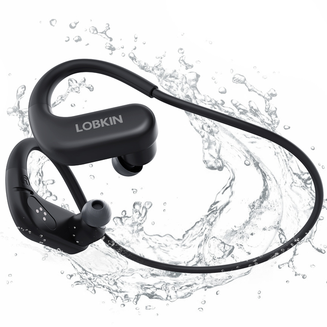 LOBKIN US Warehouse Fast Shipped Swimming IPX8 Waterproof Headset Bone Conduction Headphones MP3 Mode Sports Wireless Earbuds