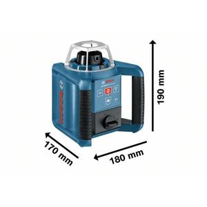 BOSCH - 0601061501 Rotation Laser GRL 300 HV Professional dans une mallette de transport avec 1 batterie NiMH et jeu d'accessoires LASER MEASURING - Product Image 2