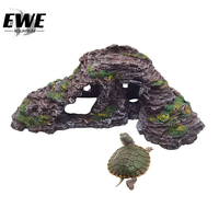 Plateforme de descente en résine pour tortue, rampe d'escalade, terrasse, Reptile, grotte flottante, Aquarium, décoration, ornement, roche
