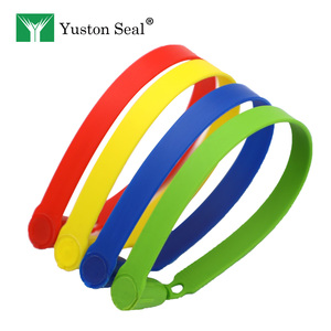 Sceau de sécurité en plastique anti-effraction, à serrage progressif, jetable, avec numéro laser personnalisé pour sacs de logistique, de coursier et de fret, 200 mm - Product Image 3