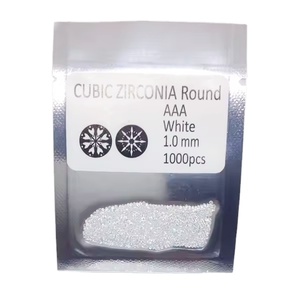 Toptan fiyat sentetik elmas yuvarlak parlak şekil Cz boncuk toptan <span class=keywords><strong>1mm</strong></span> 3mm kübik zirkon taşı - Product Image 4