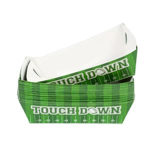 Bandeja de Papel Kraft Reciclable Personalizada al por Mayor, <span class=keywords><strong>en</strong></span> Forma de Barco, Resistente a la Grasa, Desechable, para Servir Pollo Frito y Papas Fritas - Product Image 2