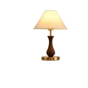 New American Retro Solid Wood <b>Table</b> Lamp E27 Led Eye Caring Bedroom Living Room Study Desk Lamp - Product Image 5