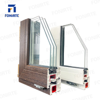 고급 OEM UPVC 플라스틱 여닫이 창문 및 문 친환경 내구성 현대적 디자인 평생 보증