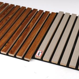 Villa Absorption Sonore Bois Naturel Mdf Placage Latte Panneau Acoustique pour Mur - Product Image 2