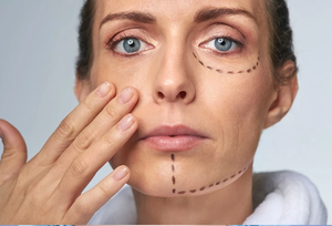 Bút đánh dấu hình xăm với thước đo công cụ làm đẹp cho da đánh dấu định vị trang điểm cần thiết - Product Image 5