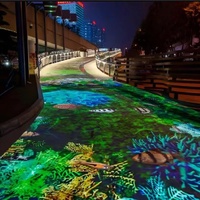 Système de projection interactive au sol pour intérieur, écran LCD 1080P, étanche, mise au point automatique, jeu pour enfants, pour restaurant, musée, école