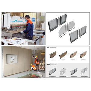 Tùy chỉnh kính hiện đại phân vùng kính văn phòng mới phân vùng kính nhôm di động cho văn phòng - Product Image 5